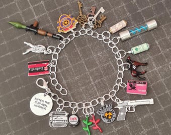 Resident Evil Enter The Survival Horror Charm Bracelet  (LITE Version) - Video Game Jewellery - Horror Inspired - Zombie Apocalypse Jewelry