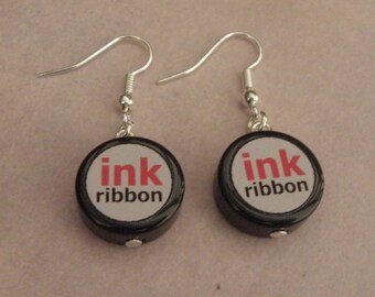 Resident Evil Ink Ribbon Earrings - Video Game Jewellery - Biohazard - Resident Evil Inspired Gifts - Zombie Apocalypse Jewellery