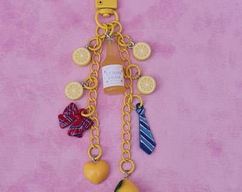 Honey Lemon Soda Charm Keychain - Anime Jewelry & Accessories