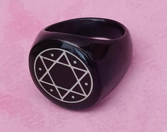 What In Hell Is Bad Solomon Seal Ring - Anime Jewelry - Gacha Gaming Gifts