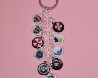 Resident Evil Keychain - Video Game Accessories - Horror Inspired - Zombie Apocalypse Jewelry