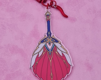 Honkai Star Rail Jiaoqiu Fan Keychain - Anime Jewelry - Gacha Gaming Gifts