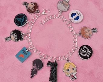 Psycho Pass Charm Bracelet - Anime Jewelry - Cyberpunk