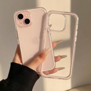 Funda transparente a prueba de golpes para teléfono, protección contra caídas de grado militar, cubierta fina y transparente, regalo minimalista para su graduación.