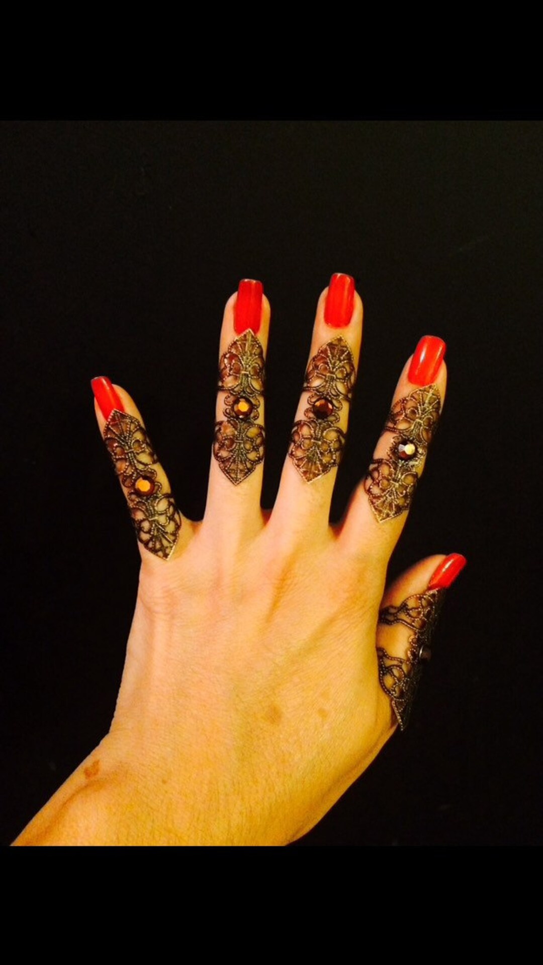 Full Hand Knuckle Rings Double Arrow Midi Rings,knuckle Rings, Full Hand Rings,set of 5 Pieces ...