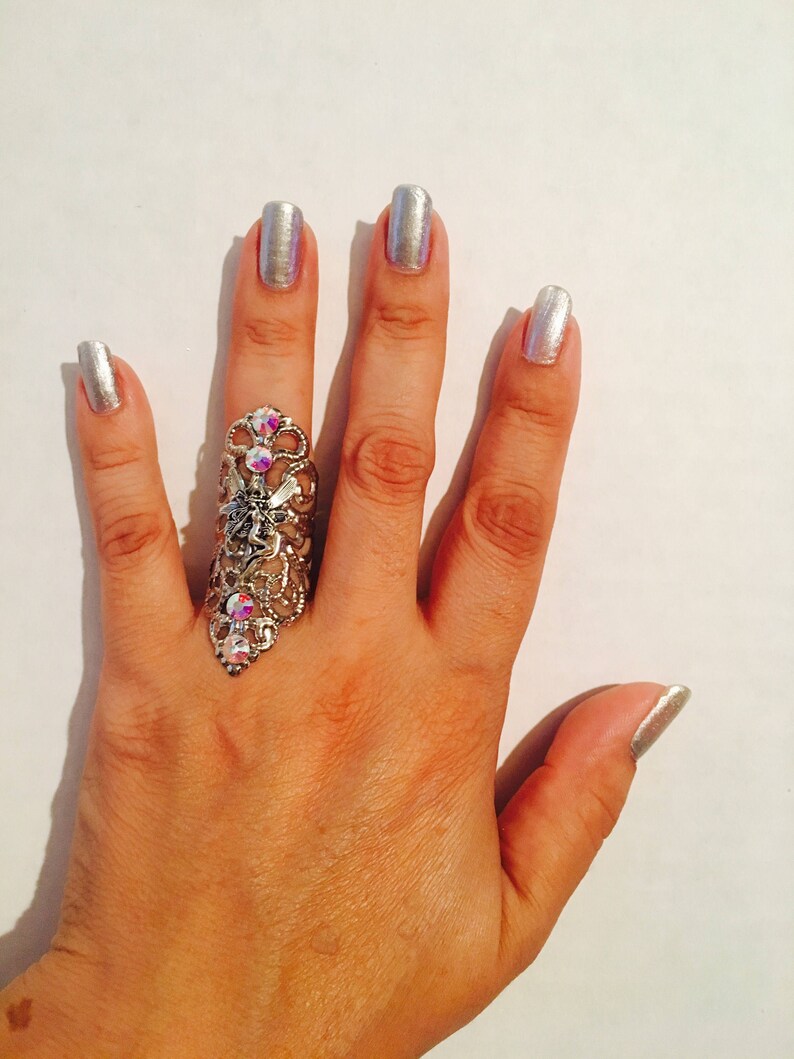 Flying fairy Ringarmor ringfairy jewelryfairieselvenelven Etsy