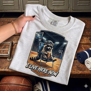 Raccoon Basketball Shirt - Etsy