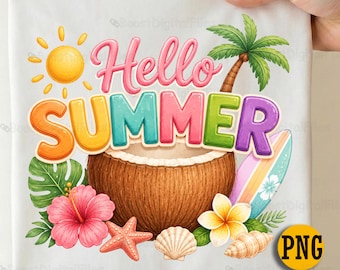 Tropical Coconut Clipart, Kawaii Beach Fruit PNG
