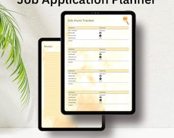 Job Application Tracker,Job Hunt Tracker, Job Planner, Application Tracker, Interview Tracker, Job Offer Tracker