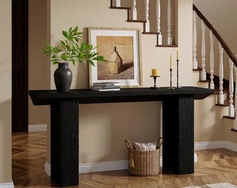 Farmhouse Coffee Table LED Square Low Table Living Room