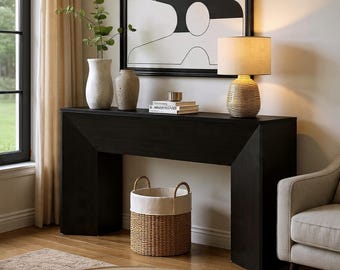 Extra Long Console Table 63″ - Modern Hallway, Sofa, Foyer
