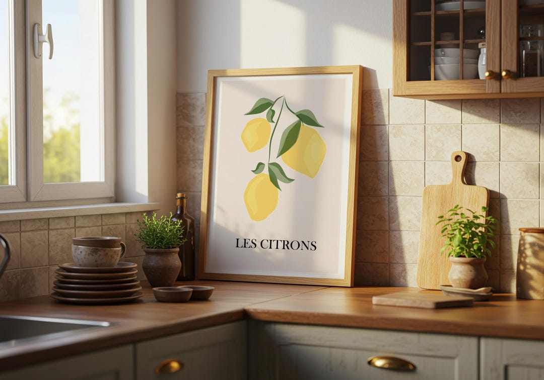 Les Citrons Lemon Print | INSTANT DOWNLOAD - Etsy
