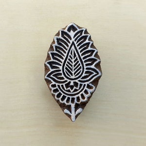 Indian Wood Stamp, Leaf Stamp, Wood Block Printing, Hand Carved Stamp, Indian Print Block, Printing Blocks, Art Stamps