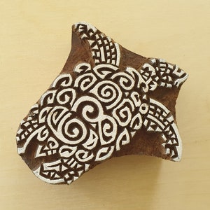 Schildkröten Stempel, Wasserschildkröte, Druckstöcke, Holzstempel, Holzschnitt, Bastelbedarf