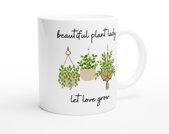 Plant Lady Mug, Coffee Cup, Gift for Gardeners' 11oz