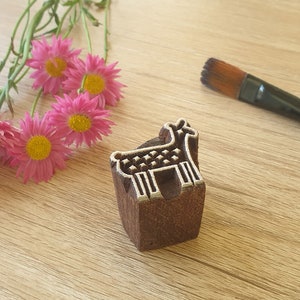 Tiny Elk Stamp, Deer Stamp, Printing Block, Craft Supplies, Wooden Stamp
