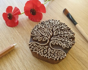 Tree Stamp, Wooden Stamps, Tree Of Life Stamp, Wood Block Printing, Wooden Stamp, Hand Carved Stamp, Handmade Stamp, Stamps