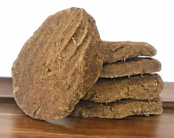 Pooja Havan Cow Dung Cakes For Religious Agnihotra & Rituals (Pack Of 10pcs Large)