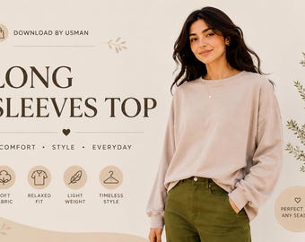 Relaxed Fit Sweatshirt Pattern