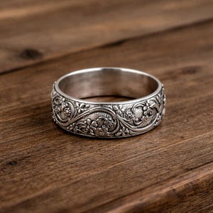 Solid 925 Sterling Silver Ring, Handmade Ring, Silver Band Ring, Women Jewelry, Statement Jewelry, Gift For Birthday, Gift For Her, Gift