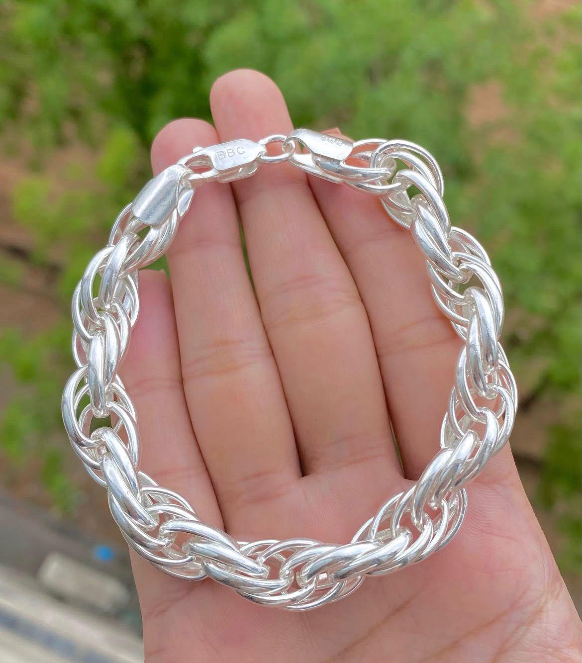 Italian 925 Sterling Silver Bracelet - Etsy Hong Kong