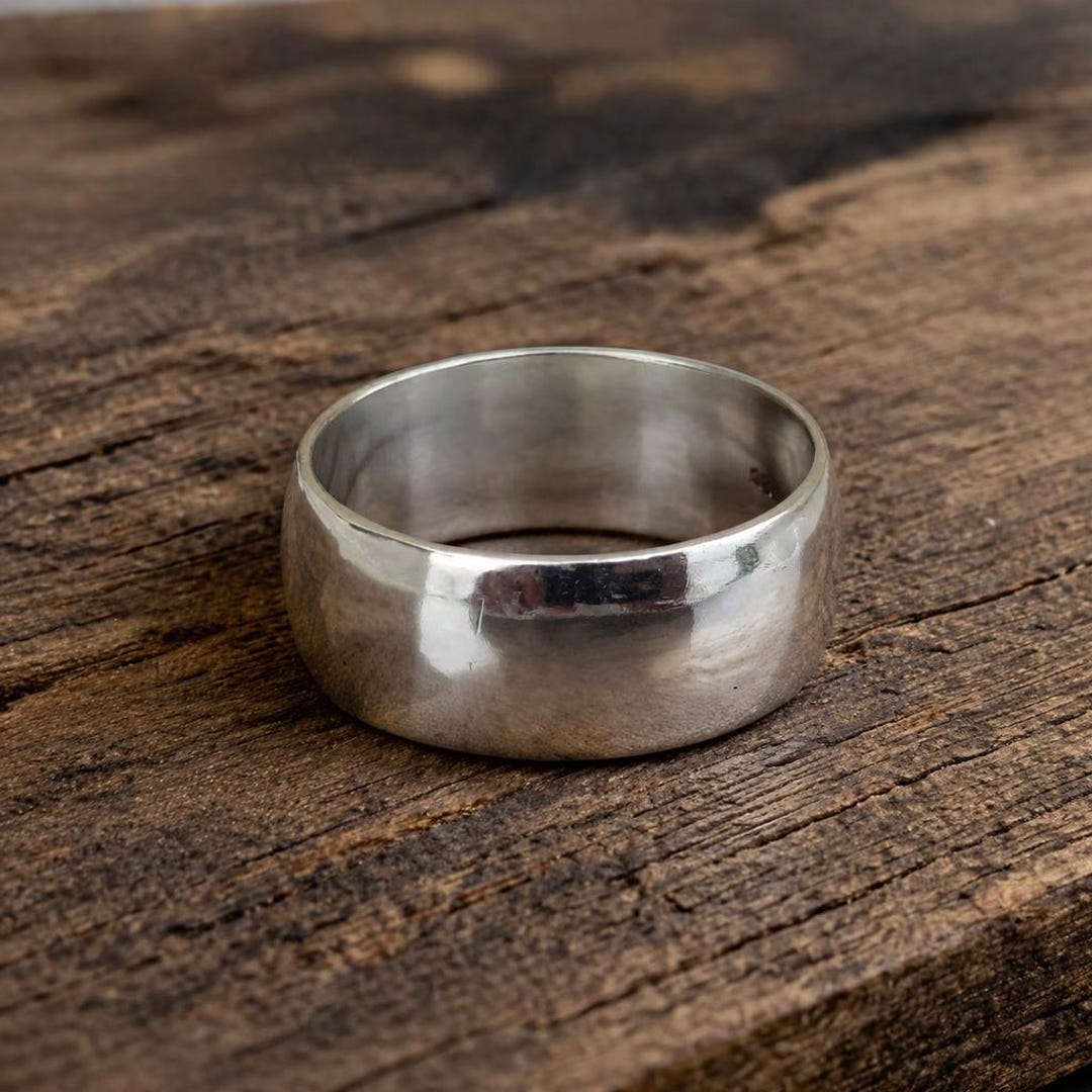 Handcrafted Sterling Silver Wide Band Ring: Boho Thumb Ring - Etsy