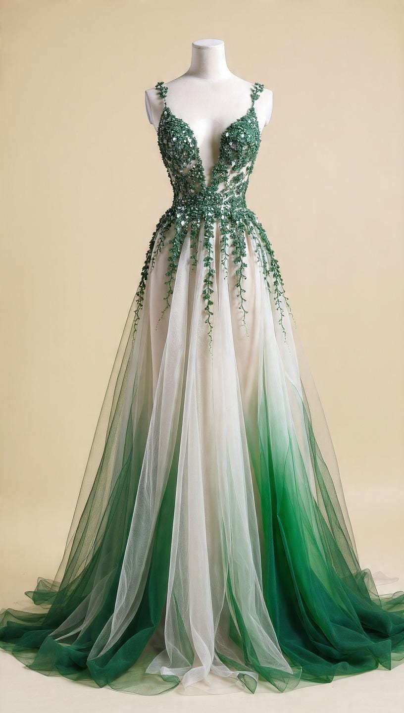 Green Ombre Wedding Dress - Etsy Australia Green Ombre Wedding Dress - Etsy Australia