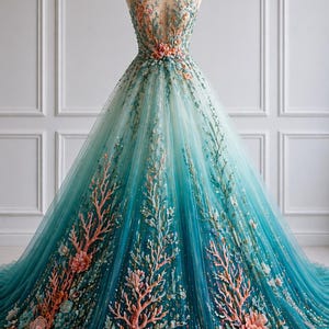 slim fit dress slacks Coral Prom Dress – Make Me Elegant main image 0
