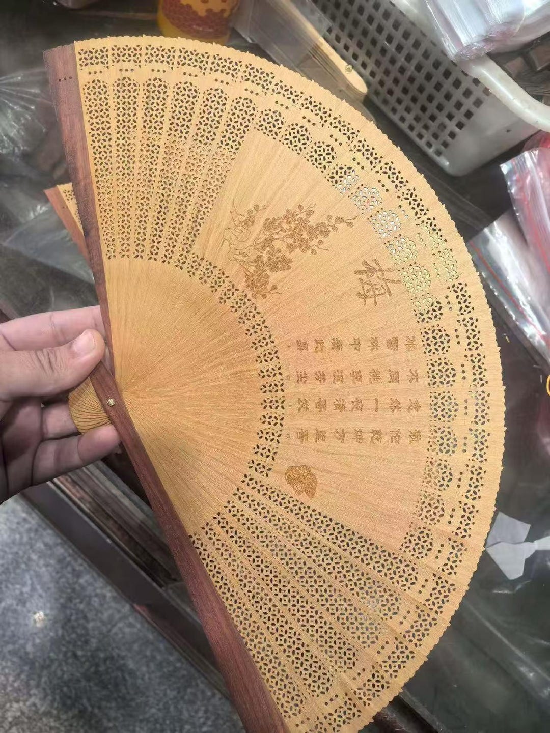 Chinese Classical Handmade Fans, Featuring Plum Blossoms, Orchids ...