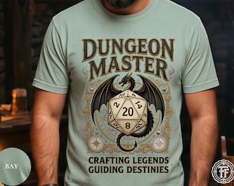 Dungeon Master Shirt, DnD Geschenk für Ihn, D20 Dragon Shirt, RPG, TTRPG Geschenk, Game Master Geschenk, DM Shirt, Fantasy Game Night, Dungeon Crawler