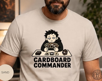 Cardboard Kommandant Shirt, Sammelkartenspieler T-Shirt, Tcg Spieler, Magic Card Game Night Geschenk, Tcg Liebhaber, Kommandant Format, Tcg Meme