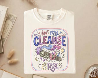 私の浄化時代シャツ、天体プレッピー、魔女風Tシャツ、スピリチュアルクリスタルシャツ、ボヘミアンミスティック、セージスマッジ、リニューアルシャツ、面白いスピリチュアル