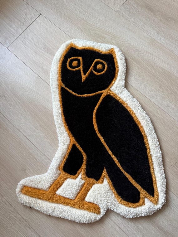 OVO Owl Drake Rug 63 X 38 - Drake Rap House Decor - Hiphop House