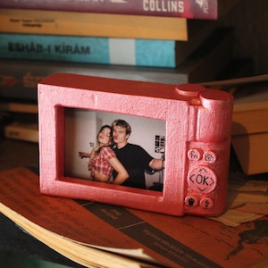 Vintage Kamera-Fotohalter | Personalisierter Andenken-Rahmen, handgemachtes Schreibtisch-Dekor-Geschenk