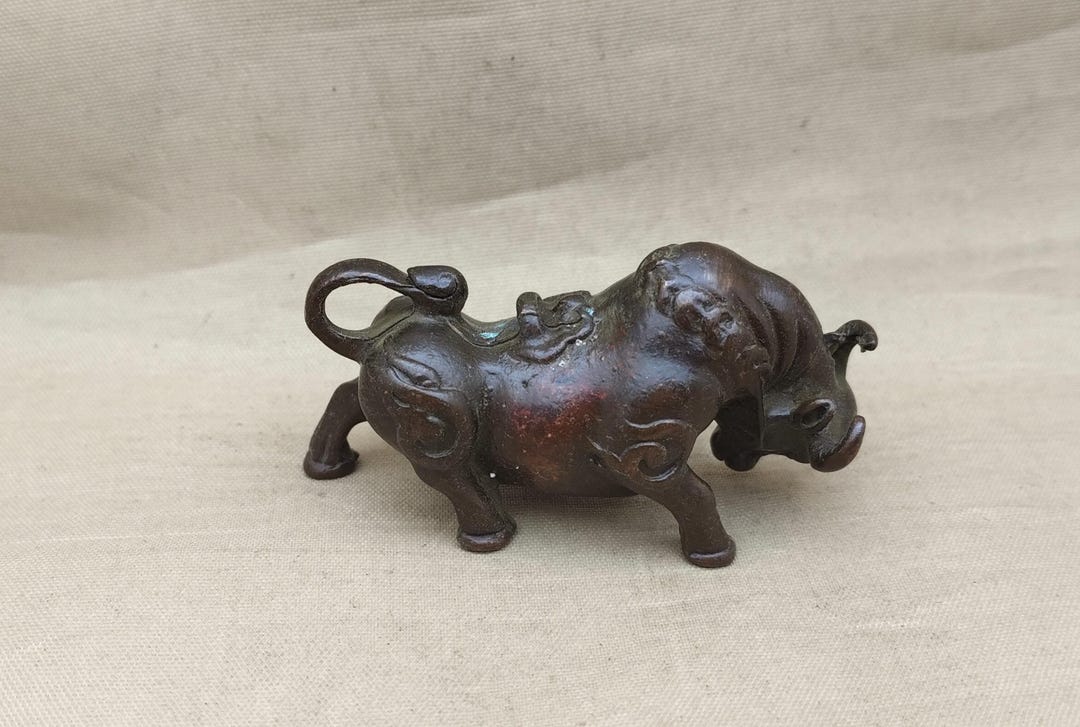Oxgift Handcrafted Bronze Ox Figurine – Good Luck Gift for Financial ...