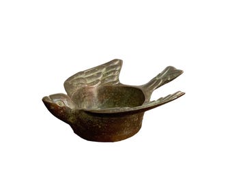 Vintage Bronze Dreibeinige Geldkröte Tee Haustier - Feng Shui Reichtum Dekor