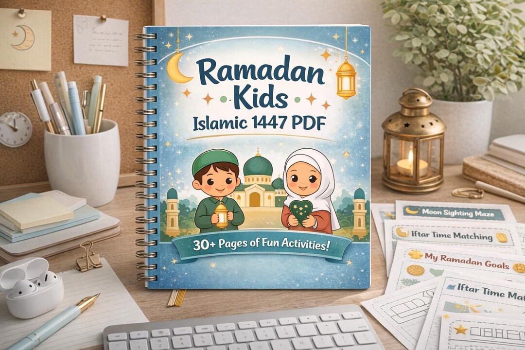 Ramadan Kids Activity Planner Printable | Daily Islamic Journal | Quran ...