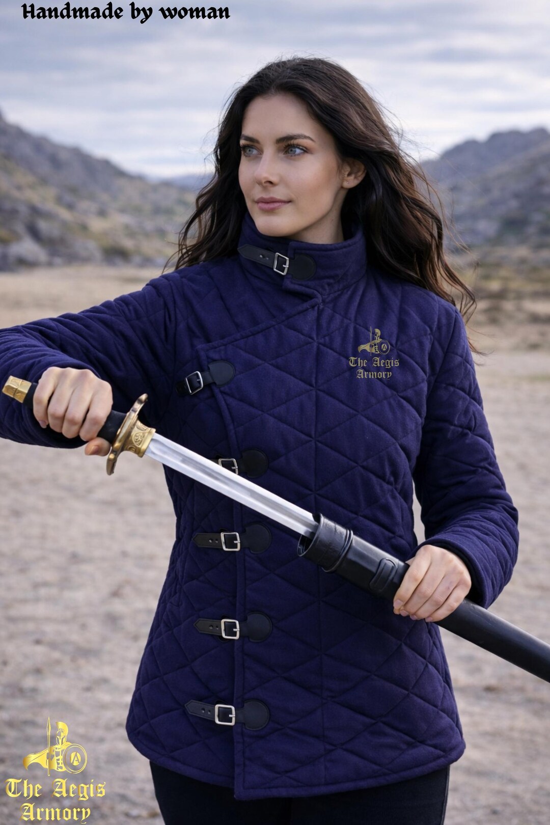 Medieval Knight Padding Medieval Gambeson Jacket, Quilted Armor Padding With Buckle Side ...