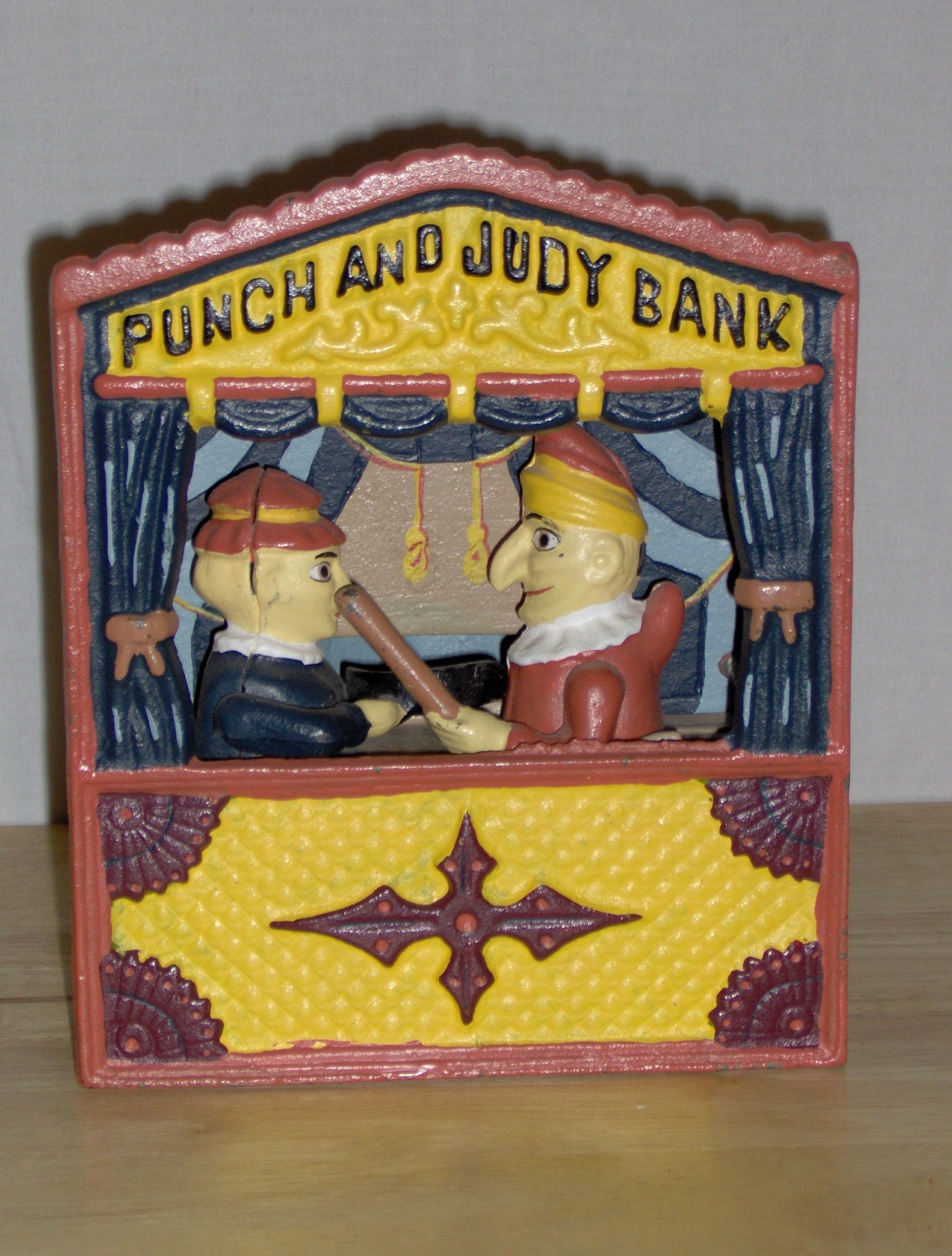 Antique Cast Iron Punch and Judy Bank Etsy
