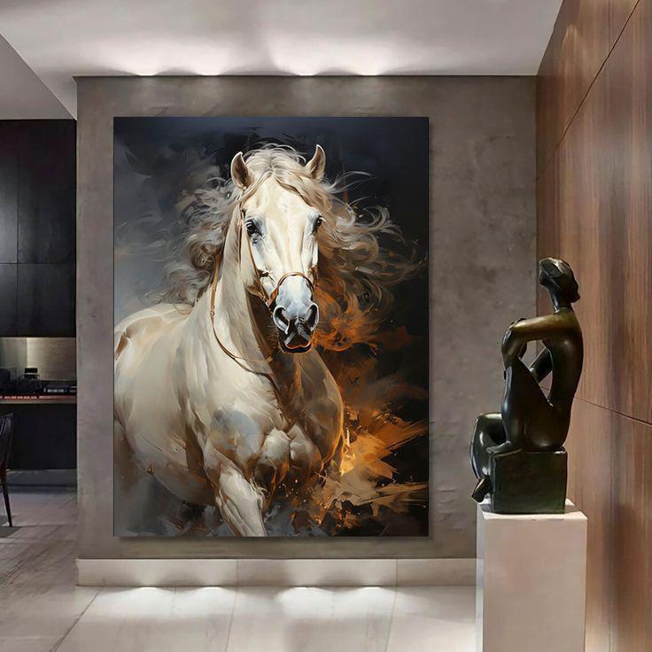 Running Horses Wall Art Printable Bundle Horse Canvas Painting Modern ...