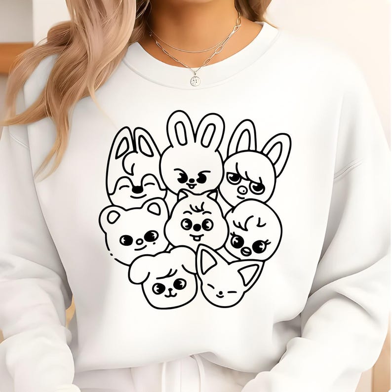 Stray Kids Rabbit Icon SKZOO SVG Bundle | Stray Kids Kpop Animal Logo Vector Files (digital ...