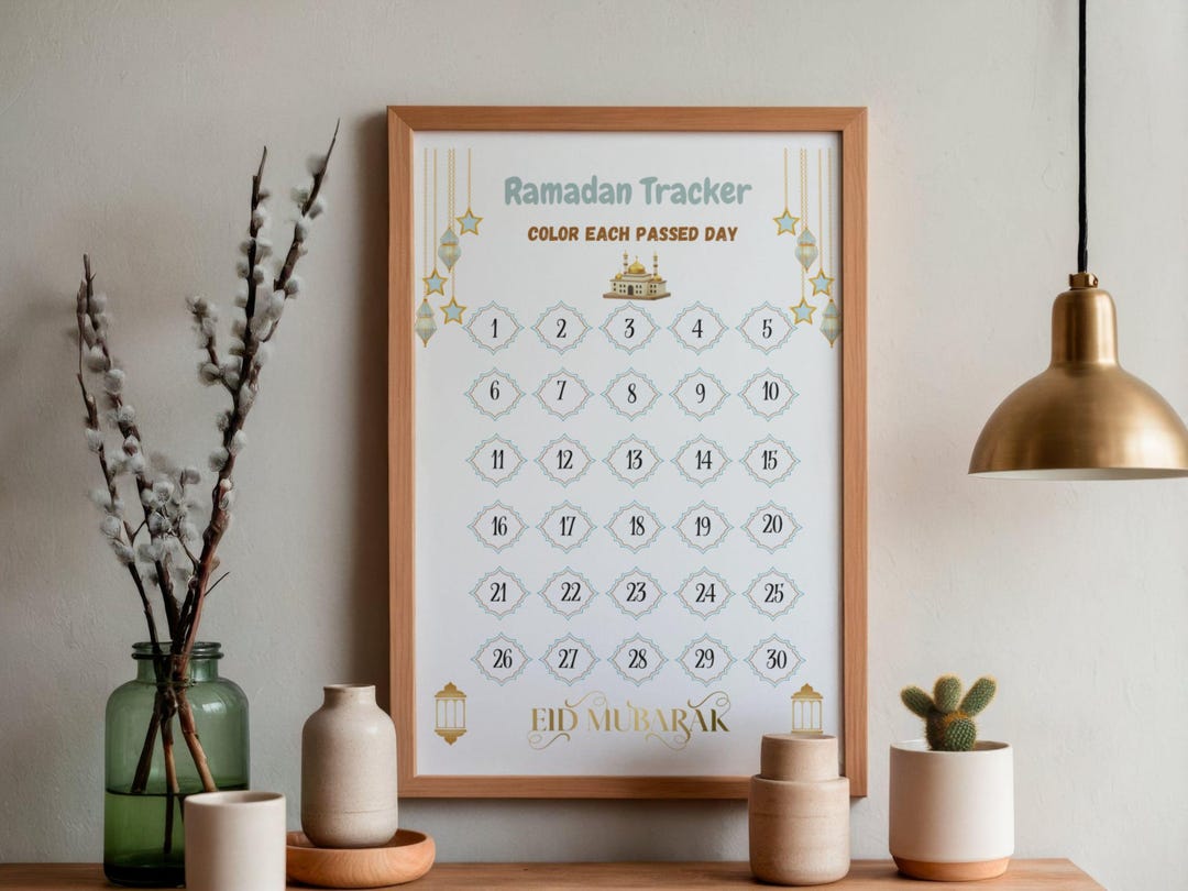 Ramadan Tracker PDF & PNG | Printable Kids Countdown | A4 A3 A2 Poster ...