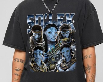 Camiseta pirata Comfort Colors So'lek Avatar, camiseta gráfica vintage de Avatar, camiseta de Avatar Jake Sully Neytiri, camiseta de película inspirada en los Na'vi 05