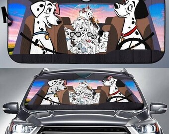 101 Dalmatians Car Auto Sun Shade, Perdita And Pongo Car Sunshade Dalmatians Car Sunshade, Disneyland Dogs Car Windshield, Car Accessories