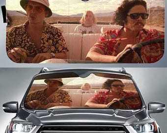 Fear and Loathing in Las Vegas Movies Car Sunshade, Raoul Duke Las Vegas Car Sun Shade, Vintage Movie Car Accessories, Funny Car Decor