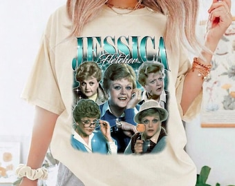 Jessica Fletcher Bootleg Shirt, Murder She Wrote Vintage 90s Bootleg Tee, Angela Lansbury Homage Shirt, Retro Jessica Fletcher Homage 12