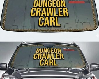 Dungeon Crawler Carl Car Sunshade, Dungeon Crawler New Achievement Car Windshield, Princess Donut Lover Auto Shade, Fantasy Car Gift For Him