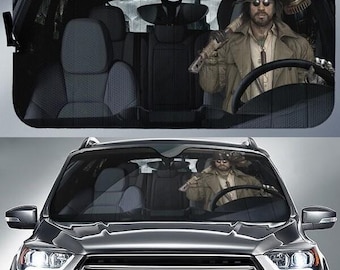 Karl Heisenberg Resident Evil 4 Car Sun Shade, Resident Evil Car Windshield, Resident Evil Video Game Fans Gift, Horror Game Car Accessory