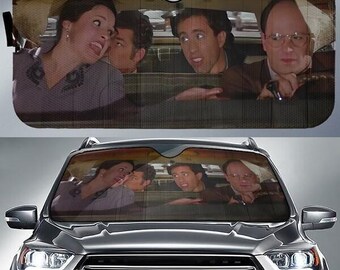 Seinfield Movies Car Sun Shade, George Costanza The Bris Car Auto Sunshade, Funny Vintage Movie Car Windshied, Retro Movie Car Accessory