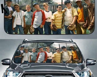 The Sandlot Baseball Car Sunshade, Heroes Get Remembered Sandlot Baseball, Legends Never Die Car Accessories, Funny The Sandlot Car Decor